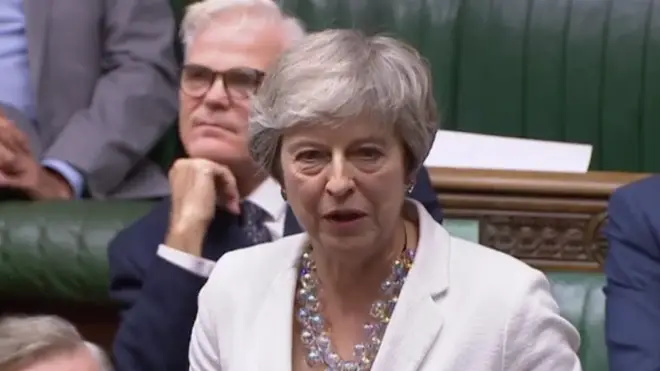 The former Prime Minister speaking in the Commons