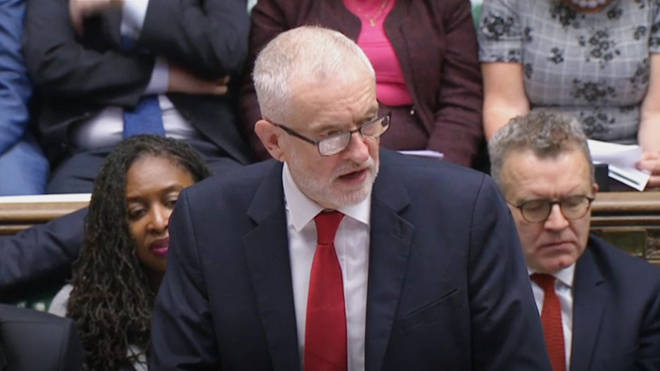 Jeremy Corbyn spoke in the Commons after Boris Johnson's plans were scuppered by MPs