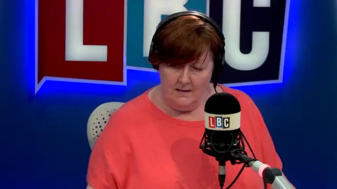Shelagh Fogarty challenges a caller who says "great Britons of colour" should help poor countries