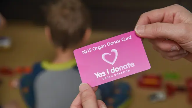 NHS organ donor card