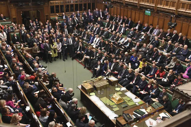 Politicians in the house of commons
