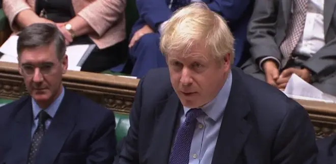 Boris Johnson announced his plans to pause the legislation in the Commons