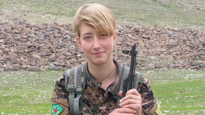 Anna Campbell died in Afrin in March 2018
