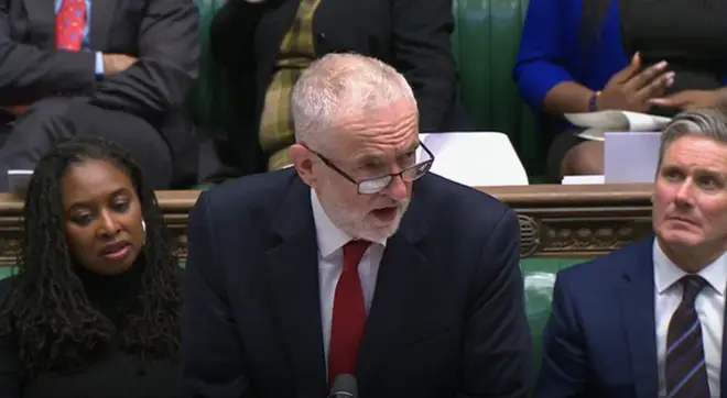 Labour leader Jeremy Corbyn in the Commons