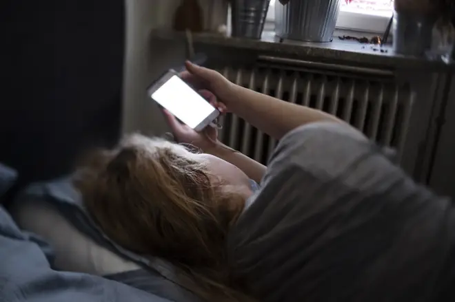 Using a mobile phone before bed can prevent you getting to sleep