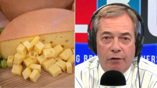 Nigel Farage likened the Brexit deal to a piece of cheese
