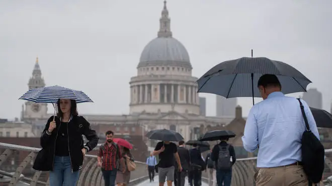 Weather warning: Heavy rainfall is expected across parts of the UK