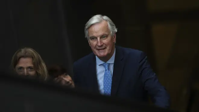 Michel Barnier pictured yesterday in Brussels