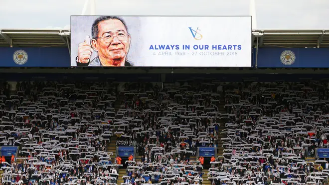 Vichai Srivaddhanaprabha died in a helicopter crash at Leicester City's ground