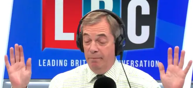 Nigel Farage Gives Up On Lib Dem Caller Who Wants 'United States Of Europe'