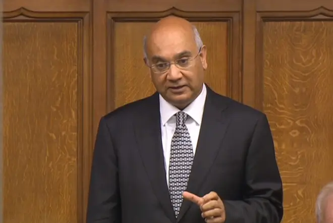 Labour MP Keith Vaz speaking in the House of Commons