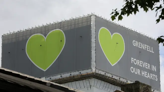 Grenfell Tower memorial on the 2nd commemoration of the fire