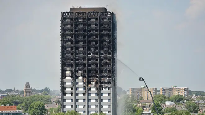 The west London tower block following the blaze