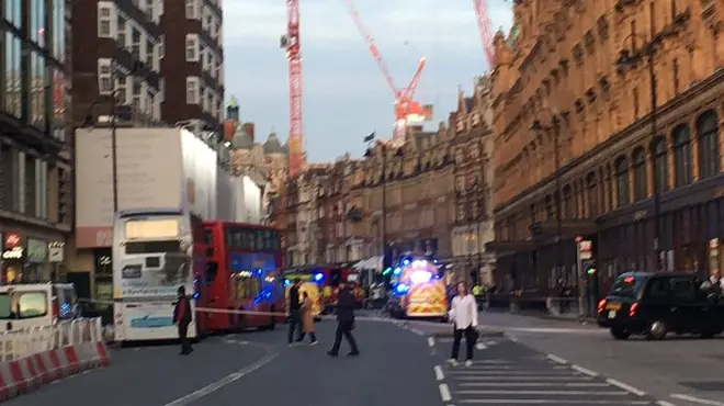 Harrods is on lockdown following a "chemical spill"