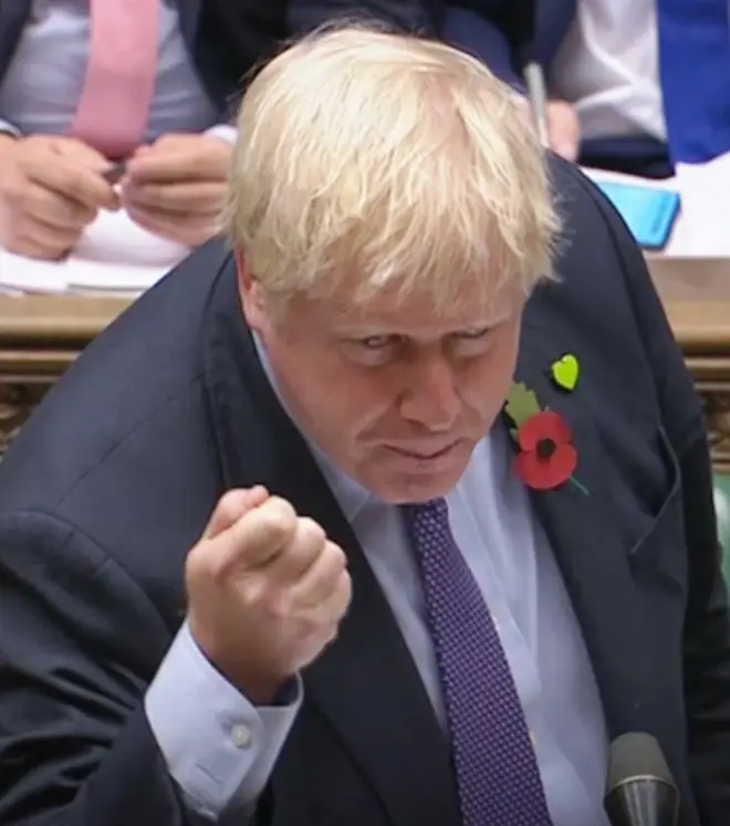 Mr Johnson addressed questions from the Labour leader