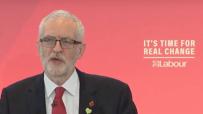 Jeremy Corbyn addressed his supporters