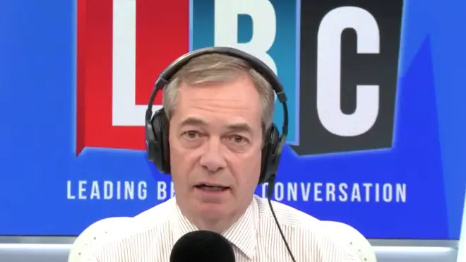 The President was speaking to Nigel Farage