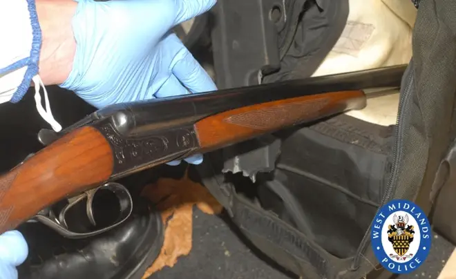 One of the guns police believe was used in the shooting