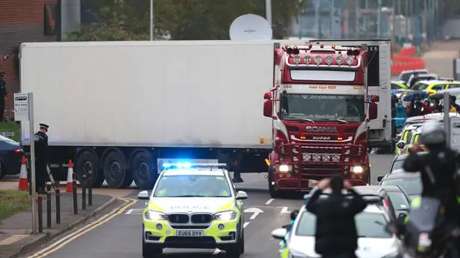 39 bodies were found in the back of the lorry trailer in Essex