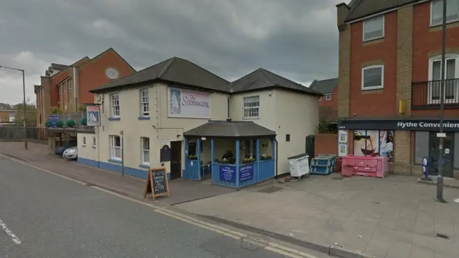 A man has died after a car hit the Spinnaker Inn pub in Colchester
