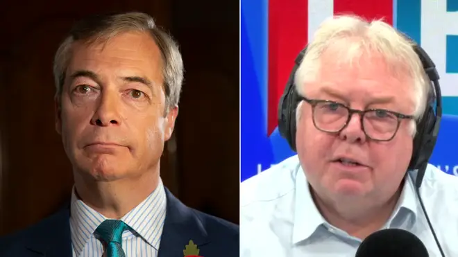 Nick Ferrari challenged Nigel Farage over his decision not to stand