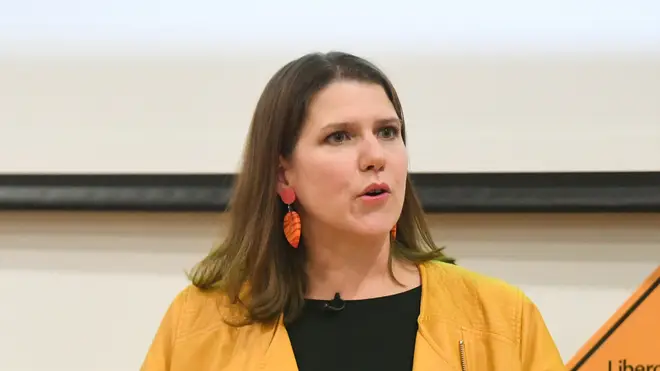 Jo Swinson's office was reportedly taped off on Monday