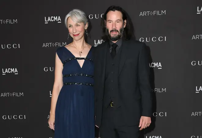 Keanu Reeves held hands with Alexandra Grant at the LACMA Art + Film Gala Presented By Gucci in Los Angeles