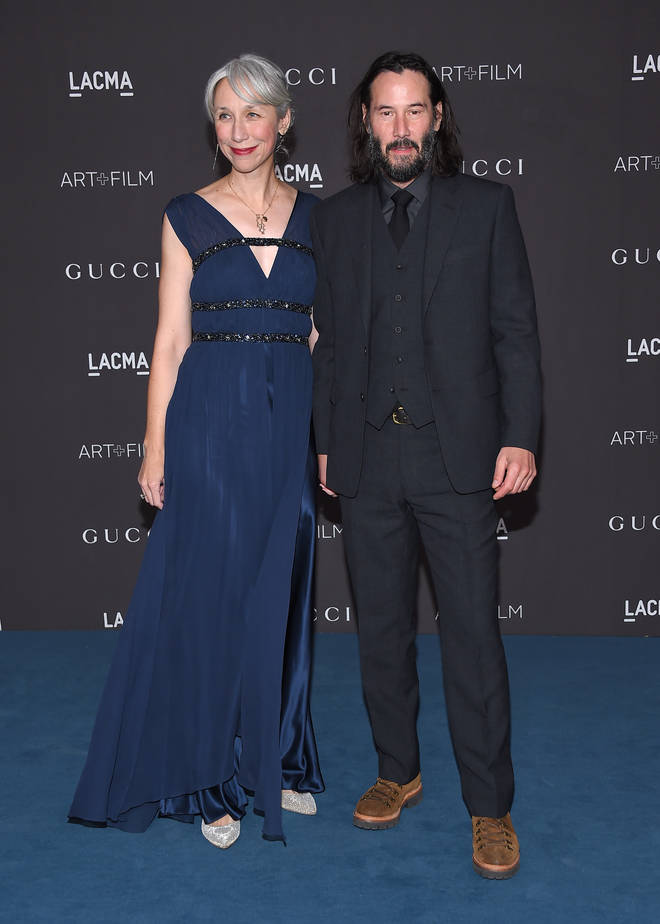 Alexandra Grant and Keanu Reeves at the 2019 LACMA Art + Film Gala