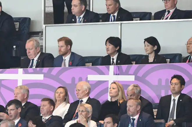 Prince Harry watching England play in South Africa