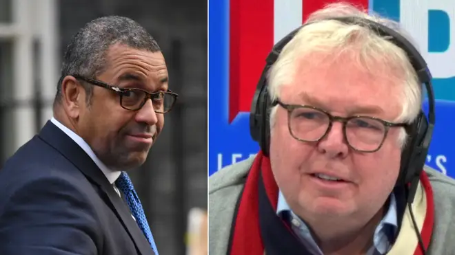 Nick Ferrari pushed James Cleverly on his defence