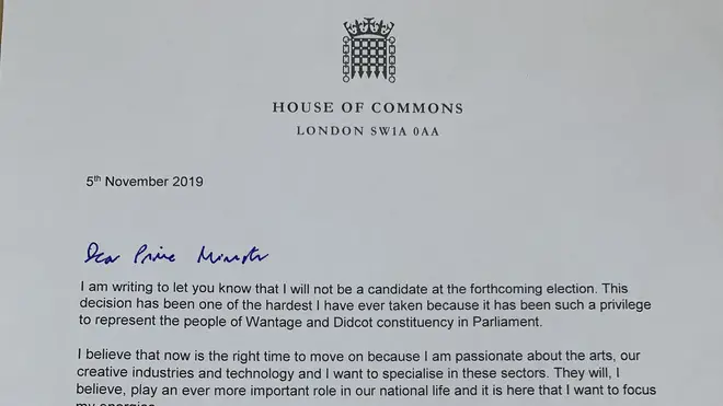 The letter Mr Vaizey wrote to the PM