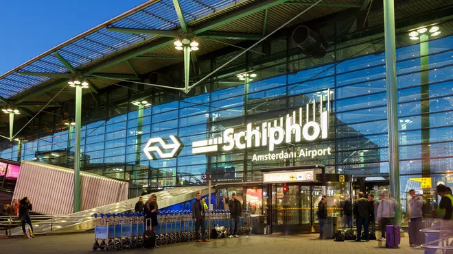 The incident is at Schiphol airport