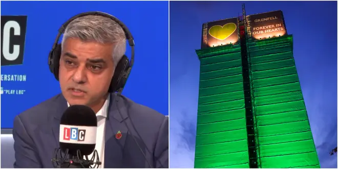 Sadiq Khan spoke to LBC about the Grenfell inquiry