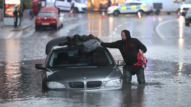 This motorist abandoned his car in Sheffield