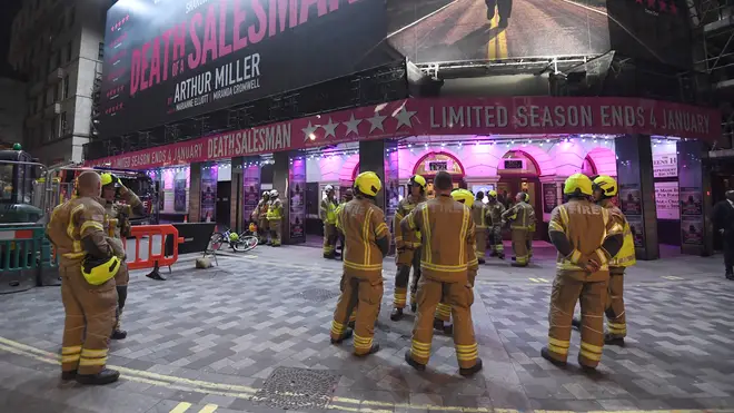 An initial investigation has found that a water leak caused the collapse of the ceiling at Piccadilly Theatre