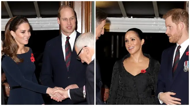 The Duke and Duchess of Sussex have reunited with the Duke and Duchess of Cambridge
