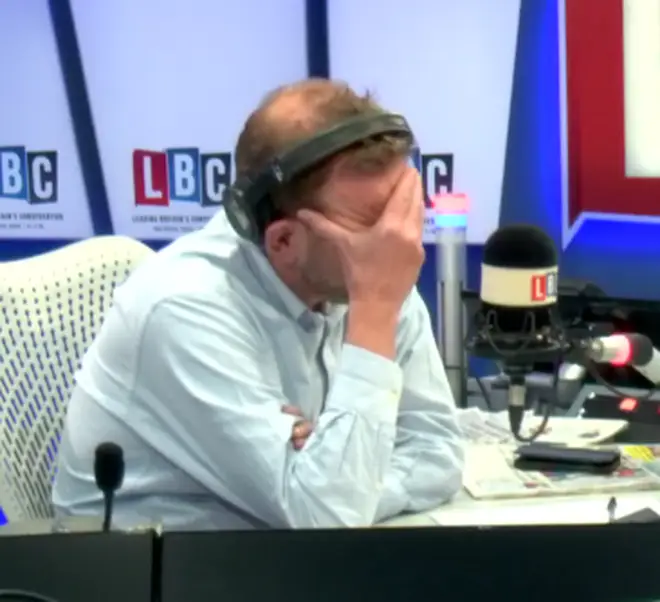 James O'Brien was visibly upset by the call