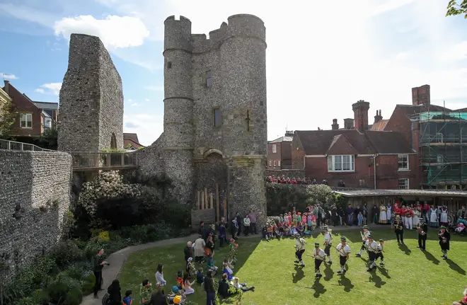 A wall at Lewes Castle has collapsed (file picture)
