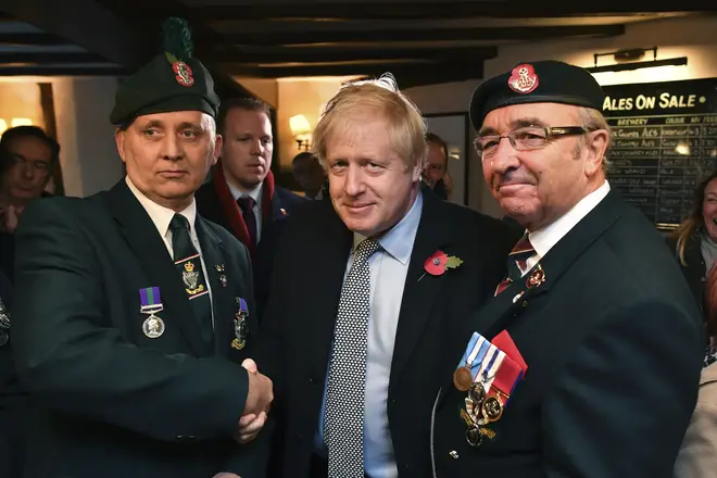 Boris Johnson has pledged to change the Human Right Act to protect Northern Ireland veterans
