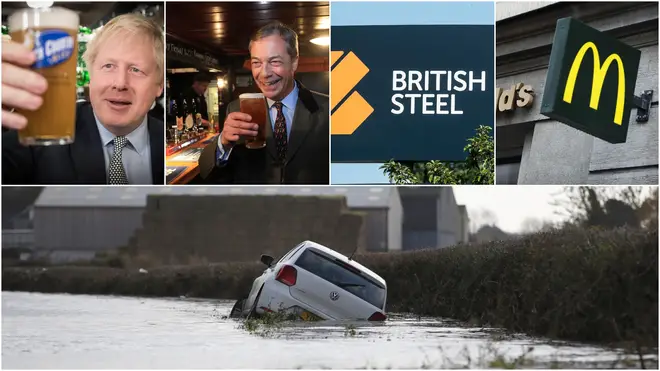 Brexit, Farage and Floods all featured highly in the news