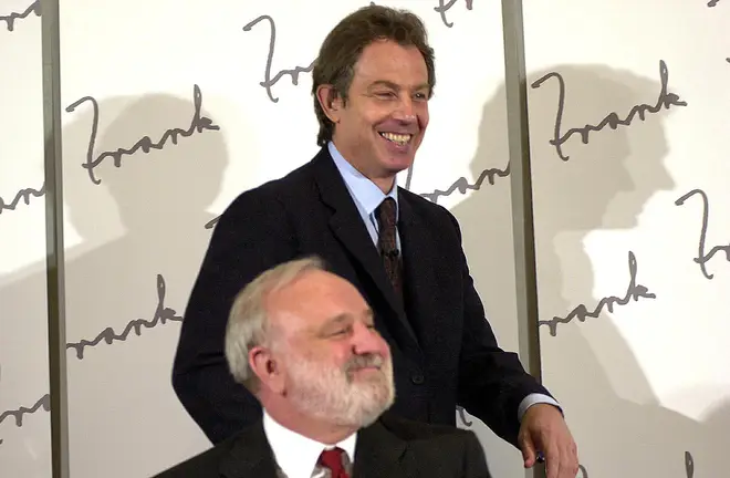 The then prime minister Tony Blair and former Labour Health Secretary Frank Dobson.