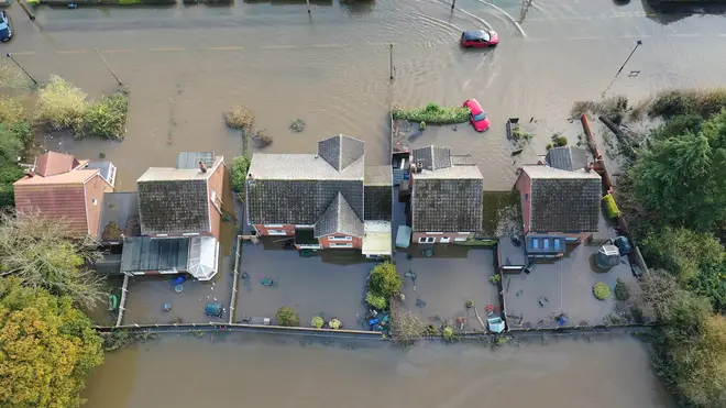 The flood-hit village of Fishlake