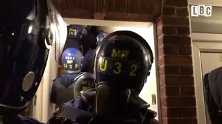 LBC joined police on a series of dawn raids in east London