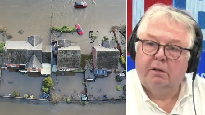 Nick Ferrari urged the foreign aid budget to be put towards helping flood victims