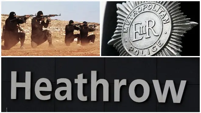 The Met confirmed a suspected terrorist has been arrested at Heathrow Airport