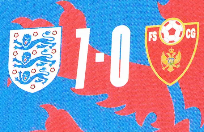 The full-time score was 7-0 to England
