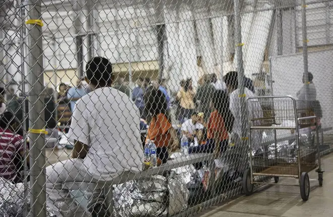 Children are being held in cages after being separated from their parents