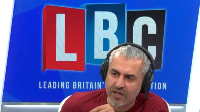 Maajid Nawaz explains to a caller what his reasoning is