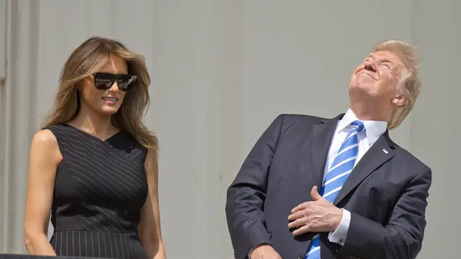 Donald Trump stars at the solar eclipse