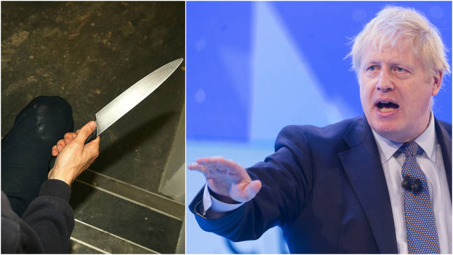 Boris Johnson to empower police to tackle knife crime